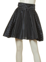 ストライプメモリースカート/NVYxWHT