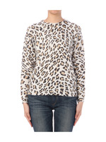 ヒョウ柄風ニット/ベージュ系(152)