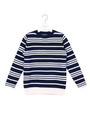 ボーダーニットプルオーバー/NVY