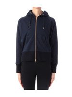 裏毛ショートジップパーカ/ネイビー(093)