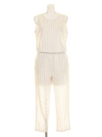 【2ndline】麻混背中スリットオールインワンCL-0849/BE