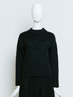 【Bonica Studio】ブロックチェックニットPO/ブラック