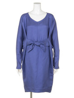 【Omekashi】2WAYドルマンワンピース/ブル-