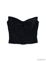 ベロアビスチェ/ブラック