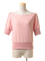 ボートネックパワショルカットソー/OW