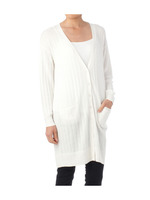 ワイドリブロング丈ニットカーディガン/ネイビー(093)