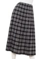 BULL SHIT TARTAN CHECK PLEATS SKIRT/BLACK