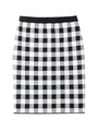 ギンガムチェックスカート/ブラック(219)