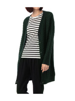 ケーブルニットロングカーディガン/オフホワイト(003)