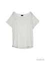 ケミカルレースTシャツ/ブラック