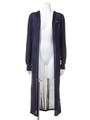 Hooded Long Cardigan/Navy