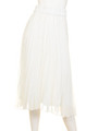 Pleated Long Skirt/Off White