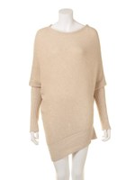 [Salon de Balcony]綿モダールななめ畦プルオーバー/LGRY