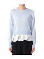 シフォンドッキングニット/ホワイト(001)