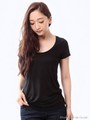 テンセルTシャツ/ブラック