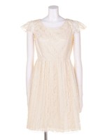 バックスピンドルレースワンピース/ブルー