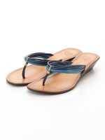 ウェッジトングサンダル/ブルー