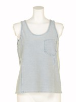 ウォッシュデニムフレアーTOPS/ＳＡＸ