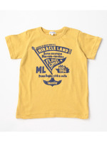 フラッグプリントTシャツ/ライトグリーン(021)