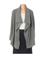 ラッフルフリルニットカーディガン/ブラック(019)