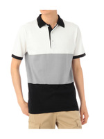 配色コットンニットプルオーバー/ホワイト(501)