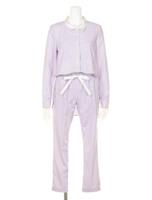 【BONICA dot GARDEN】シャツオールインワン/パープル