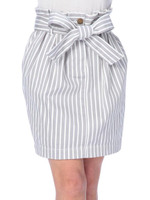 【LIZLISA】ストライプスカート/ベージュ