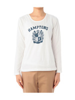 エンブレムプリントプルオーバー/ブルー系(092)