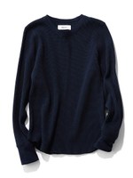 オーガニックワッフルプルオーバー/NVY