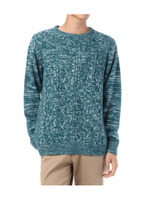 杢調編み替えニット/ライトブルー(991)