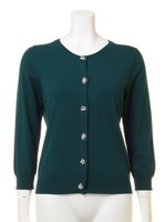 Autumカラー単品カーデ/ピーコック