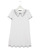 LOVEスカラップワンピ/ブラック