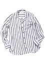 【GELATO PIQUE HOMME】ストライプシャツ/OWHT