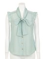 BOW TIE GEORGETTE/ライトグリーン(130)