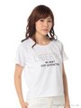 スタッズロゴTシャツ/ホワイト