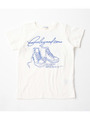 スニーカープリントTシャツ/ホワイト(002)