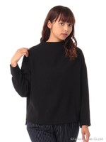 ドロップショルダーボートネックプルオーバー/Ivory