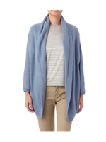 ボリュームカラーニットカーディガン/ブルー系(091)