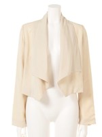 BIGカラーショートJK/アイボリー