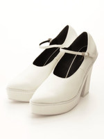 Strap Pumps/White