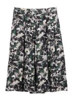 VOUSETESボタニカル風スカート/グレー(112)