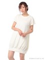 ◇SSコクーンシルエット裏毛ワンピース/Off White