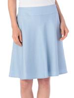 エステルスラブフレアスカート/サックス(090)