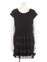 チュールボーダースウェットOP/T.GRY