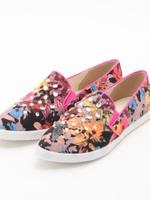 ビジュー付きボタニカルスリッポン/レッド(662)