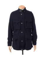 フォギーダイ度詰め裏毛バイカーズブルゾン/ネイビー系(095)