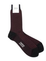 ヘリンボンドレスソックス/ブルー系(394)