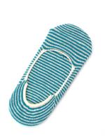 ボーダーカバーソックス/ライトブルー(391)