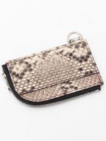 リアルパイソン小銭入れ/ホワイト(501)