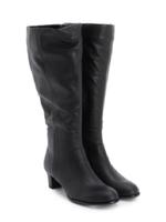 レザーロングブーツ/ブラック(019)